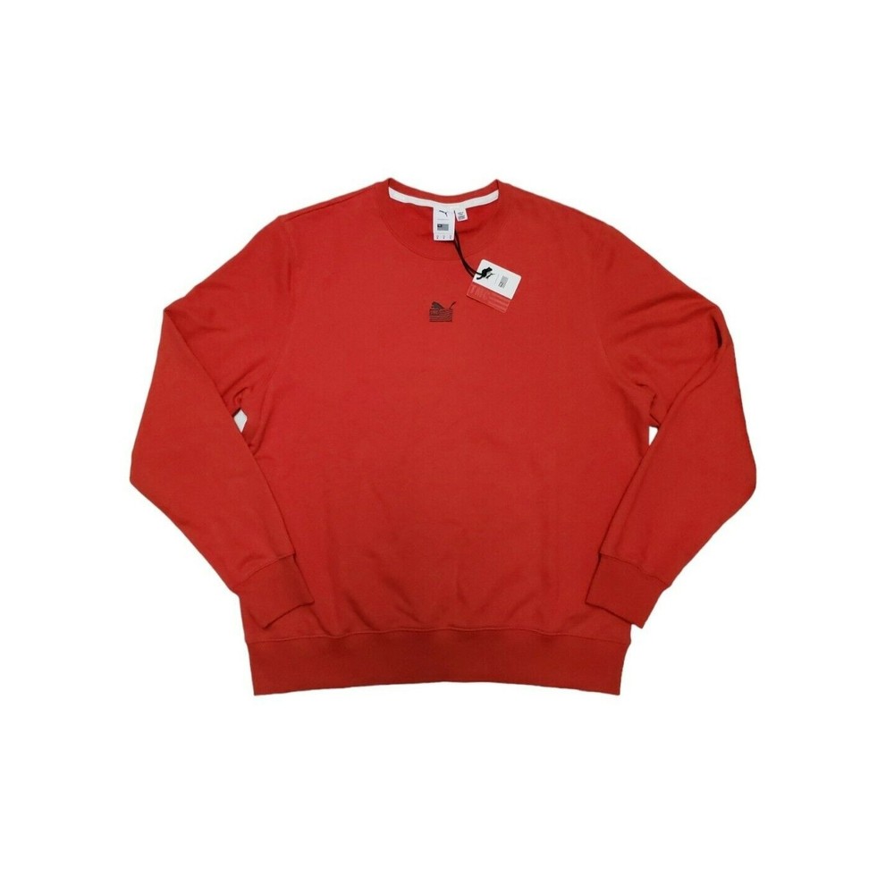 Puma x TMC Every Day Hussle Crew Red Sweatshirt Men’s Size XL New 533688 04